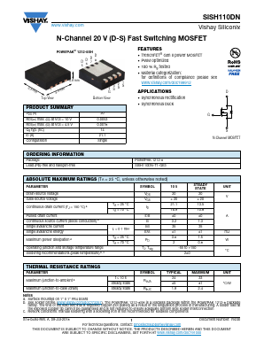 SISH110DN Datasheet PDF Vishay Semiconductors