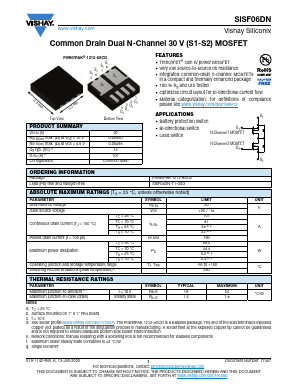 SISF06DN Datasheet PDF Vishay Semiconductors