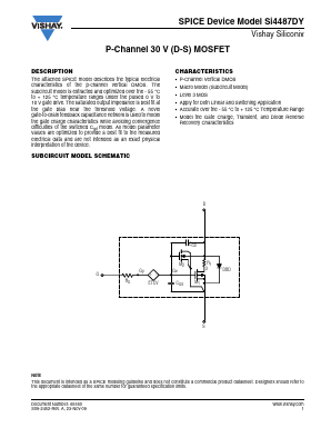 SI4487DY Datasheet PDF Vishay Semiconductors