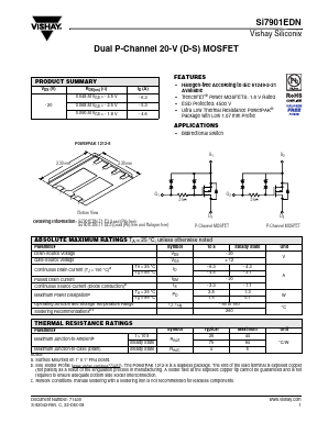 SI7901EDN Datasheet PDF Vishay Semiconductors