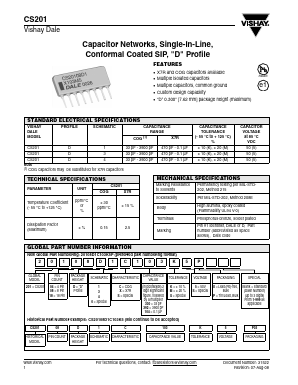 CS201 Datasheet PDF Vishay Semiconductors