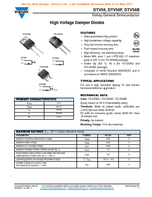 DTV56B-E3 Datasheet PDF Vishay Semiconductors