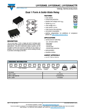 LH1520AAC Datasheet PDF Vishay Semiconductors