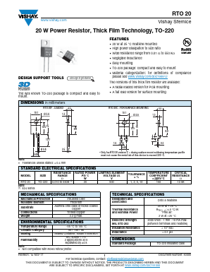 RTO020F27000FTE3 Datasheet PDF Vishay Semiconductors