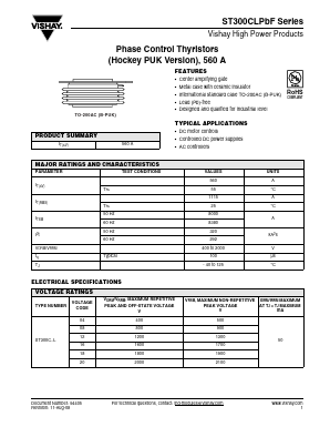 ST300CLPBF Datasheet PDF Vishay Semiconductors