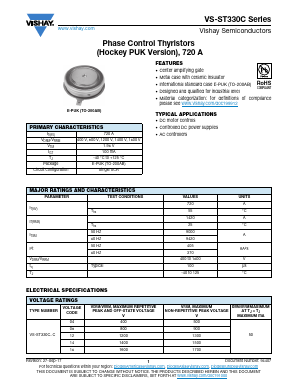 VS-ST330C Datasheet PDF Vishay Semiconductors