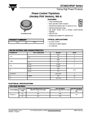 ST380CHPBF Datasheet PDF Vishay Semiconductors