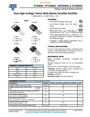 VT2060C-E3 Datasheet PDF Vishay Semiconductors