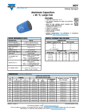 36DY271F400AM2A Datasheet PDF Vishay Semiconductors