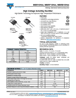 MBRF10HXX Datasheet PDF Vishay Semiconductors