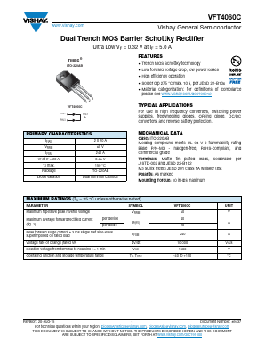 VFT4060C Datasheet PDF Vishay Semiconductors