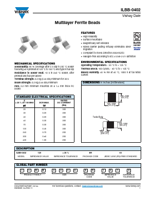 ILBB0402ER700V Datasheet PDF Vishay Semiconductors