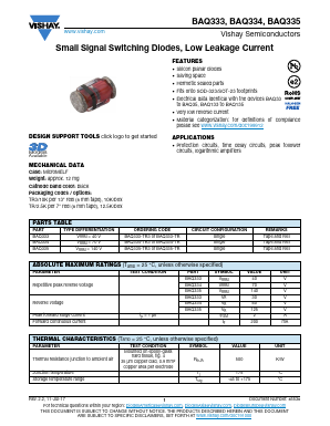 BAQ335 Datasheet PDF Vishay Semiconductors
