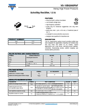 10BQ060TRPBF Datasheet PDF Vishay Semiconductors