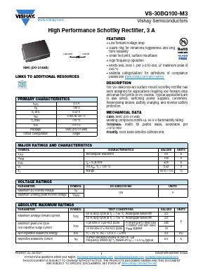 30BQ100-M3 Datasheet PDF Vishay Semiconductors