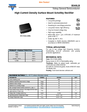 B340LB-E3 Datasheet PDF Vishay Semiconductors