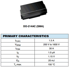 BYG10Y-E3TR3 Datasheet PDF Vishay Semiconductors