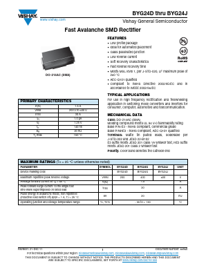 BYG24G Datasheet PDF Vishay Semiconductors
