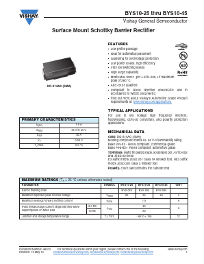 BYS10-45-E3/TR Datasheet PDF Vishay Semiconductors