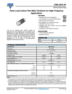 CMA0204HF Datasheet PDF Vishay Semiconductors