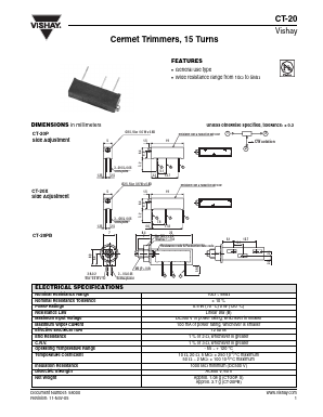 CT-20P Datasheet PDF Vishay Semiconductors