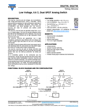 DG2735DN-T1-E4 Datasheet PDF Vishay Semiconductors