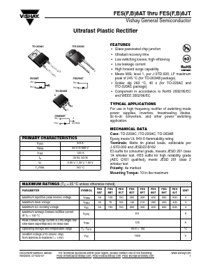 FES8AT-E3 Datasheet PDF Vishay Semiconductors