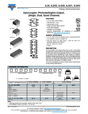 ILQ30-X009 Datasheet PDF Vishay Semiconductors