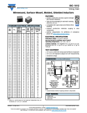 ISC1812 Datasheet PDF Vishay Semiconductors