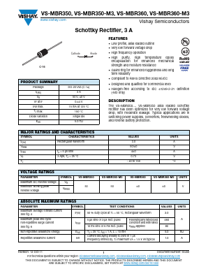 VS-MBR350 Datasheet PDF Vishay Semiconductors