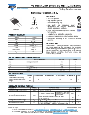 MBR735-N3 Datasheet PDF Vishay Semiconductors