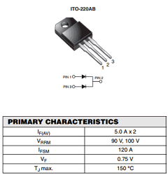 MBRF1090CT Datasheet PDF Vishay Semiconductors