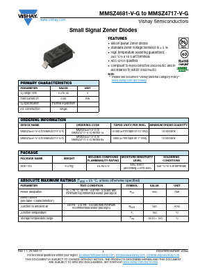 MMSZ4712-V-G Datasheet PDF Vishay Semiconductors