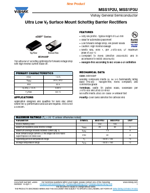 MSS1P3U Datasheet PDF Vishay Semiconductors