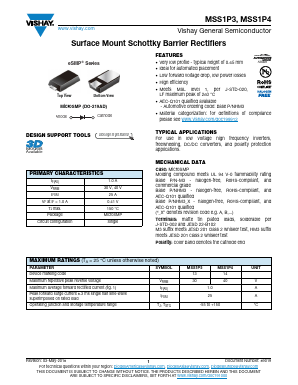 MSS1P3-M3 Datasheet PDF Vishay Semiconductors