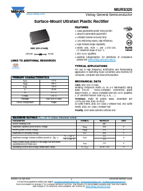 MURS320 Datasheet PDF Vishay Semiconductors