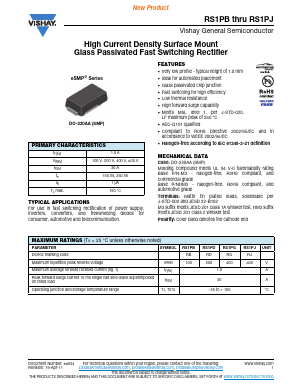 RS1PD Datasheet PDF Vishay Semiconductors