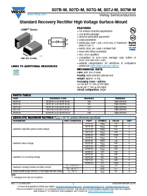 S07G-M-18 Datasheet PDF Vishay Semiconductors