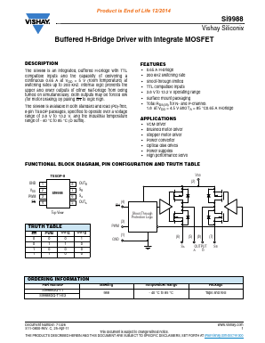 SI9988 Datasheet PDF Vishay Semiconductors