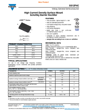 SS12P4C Datasheet PDF Vishay Semiconductors