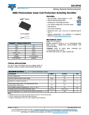 SS12P4S-M3/86A Datasheet PDF Vishay Semiconductors
