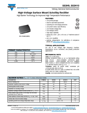 SS3H9-E3/57T Datasheet PDF Vishay Semiconductors