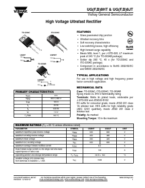 UGB8JT Datasheet PDF Vishay Semiconductors