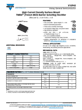 V10P45 Datasheet PDF Vishay Semiconductors