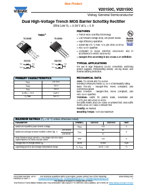 V20150CHM3/4W Datasheet PDF Vishay Semiconductors