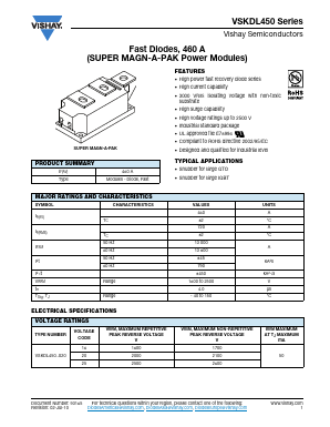 VSKDL450-25S20 Datasheet PDF Vishay Semiconductors