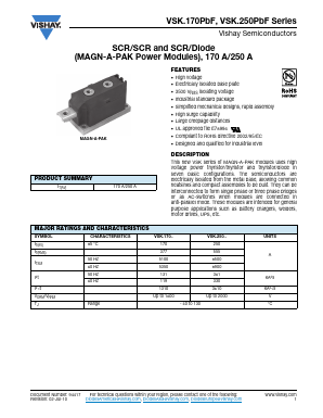 VSKT250 Datasheet PDF Vishay Semiconductors