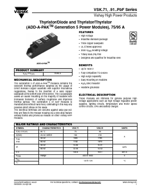 VSKH91-04 Datasheet PDF Vishay Semiconductors