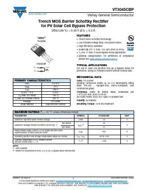 VT3045CBP Datasheet PDF Vishay Semiconductors