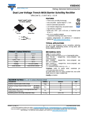 V30D45C-M3/I Datasheet PDF Vishay Semiconductors